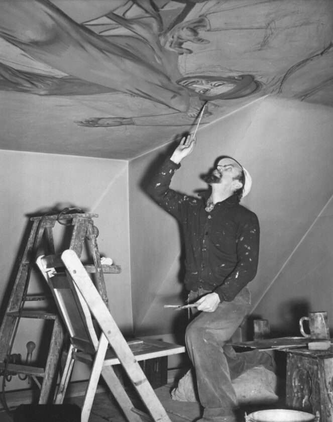 His gift to America': Inside a historic church painted with murals